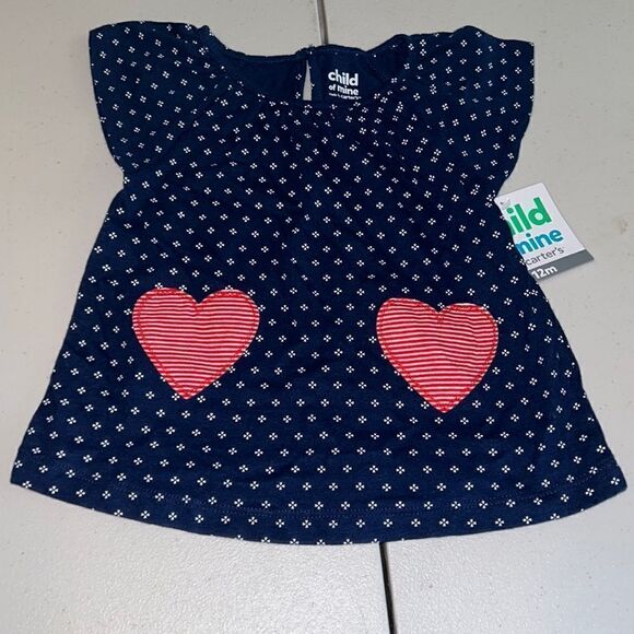 👕 nwt 12 m heart shirt - Picture 1 of 2